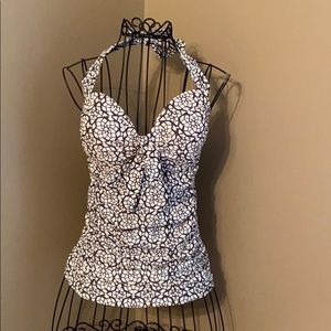 Merona Tankini Swim Top Size M